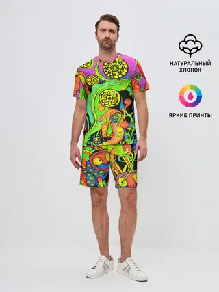 Мужской костюм с шортами / КИСЛОТА / КИСЛОТНЫЙ