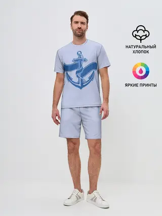 Мужской костюм с шортами / Якорь