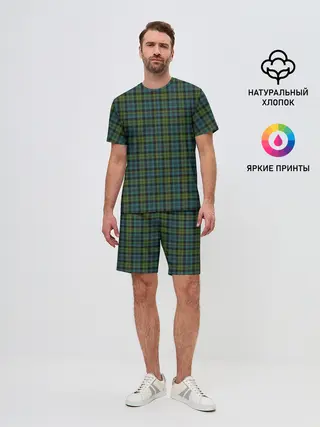 Мужской костюм с шортами / Шотландка