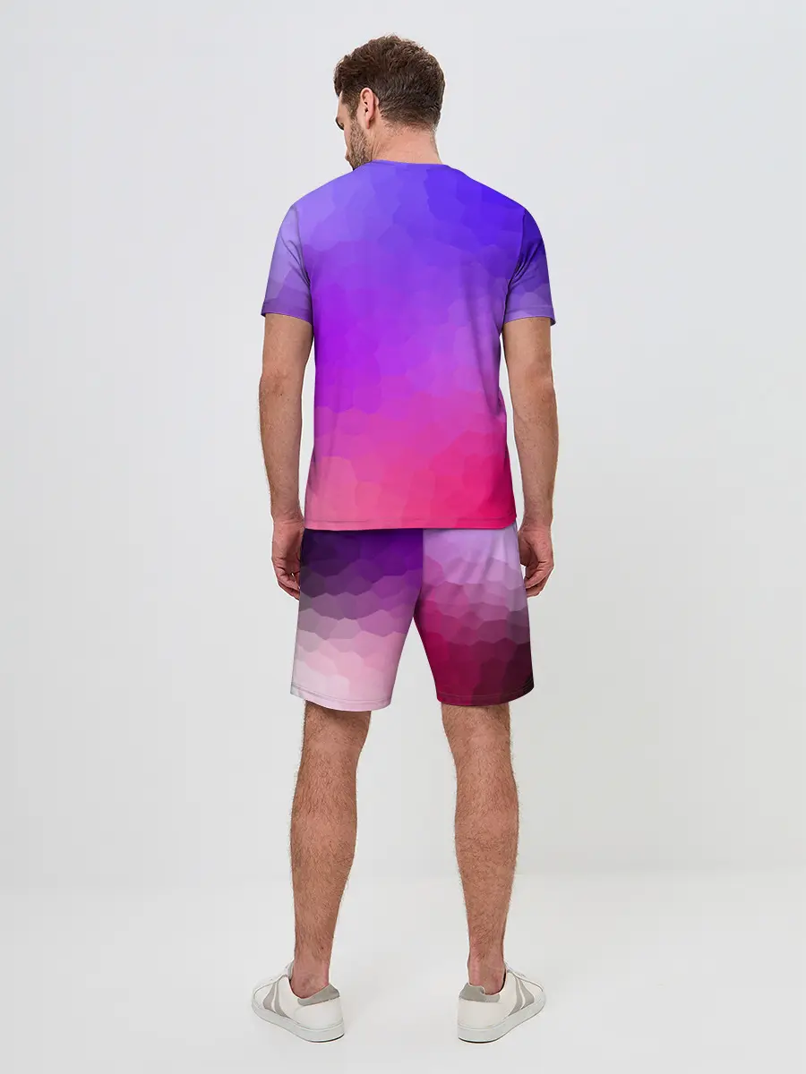 Мужской костюм с шортами / фиолетовый кристалл