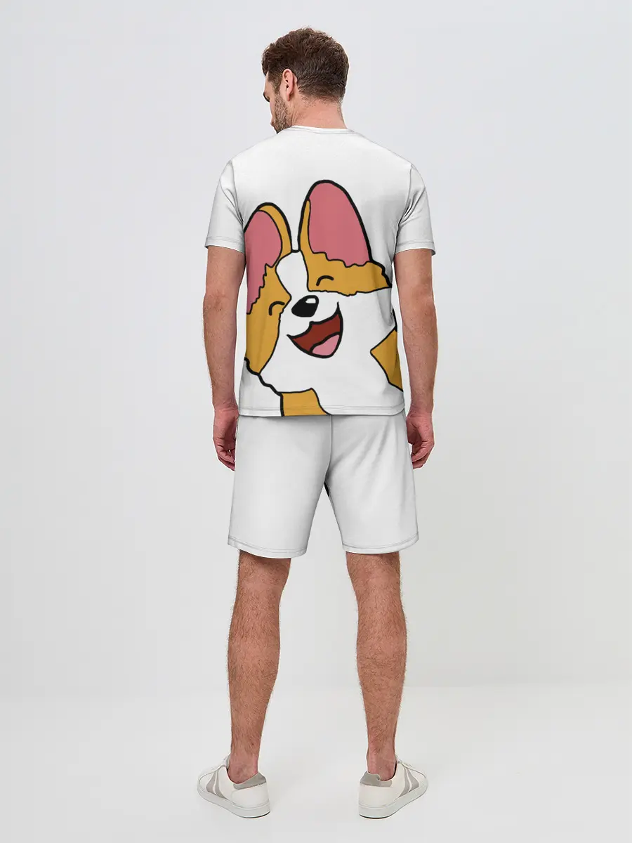 Мужской костюм с шортами / Счастливый песик