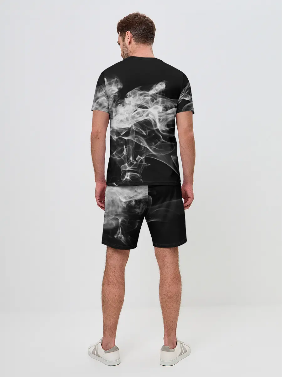 Мужской костюм с шортами / СЕРЫЙ ДЫМ