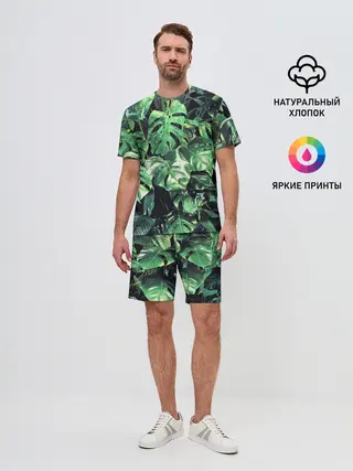 Мужской костюм с шортами / ЛИСТЬЯ