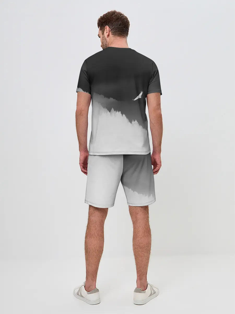 Мужской костюм с шортами / ОРЁЛ НАД ЛЕСОМ