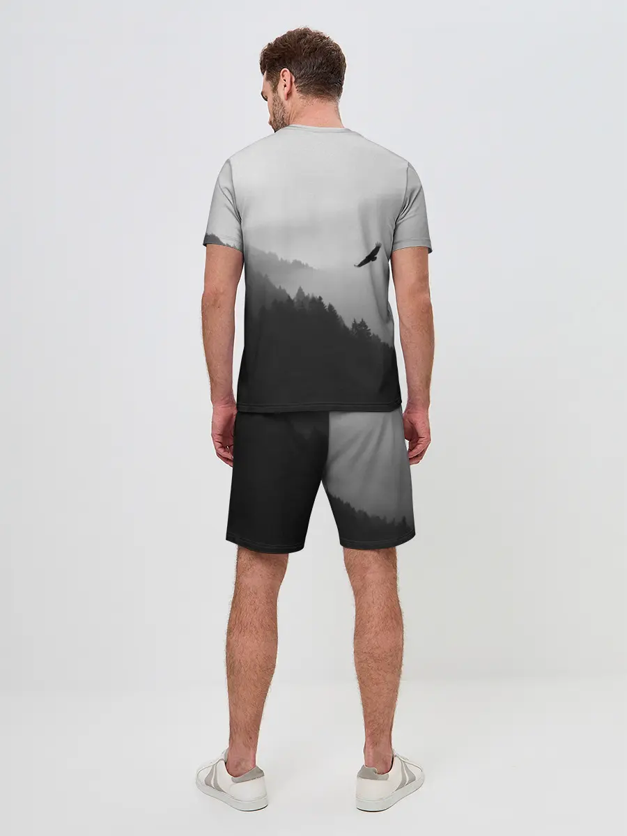 Мужской костюм с шортами / ОРЁЛ НАД ЛЕСОМ