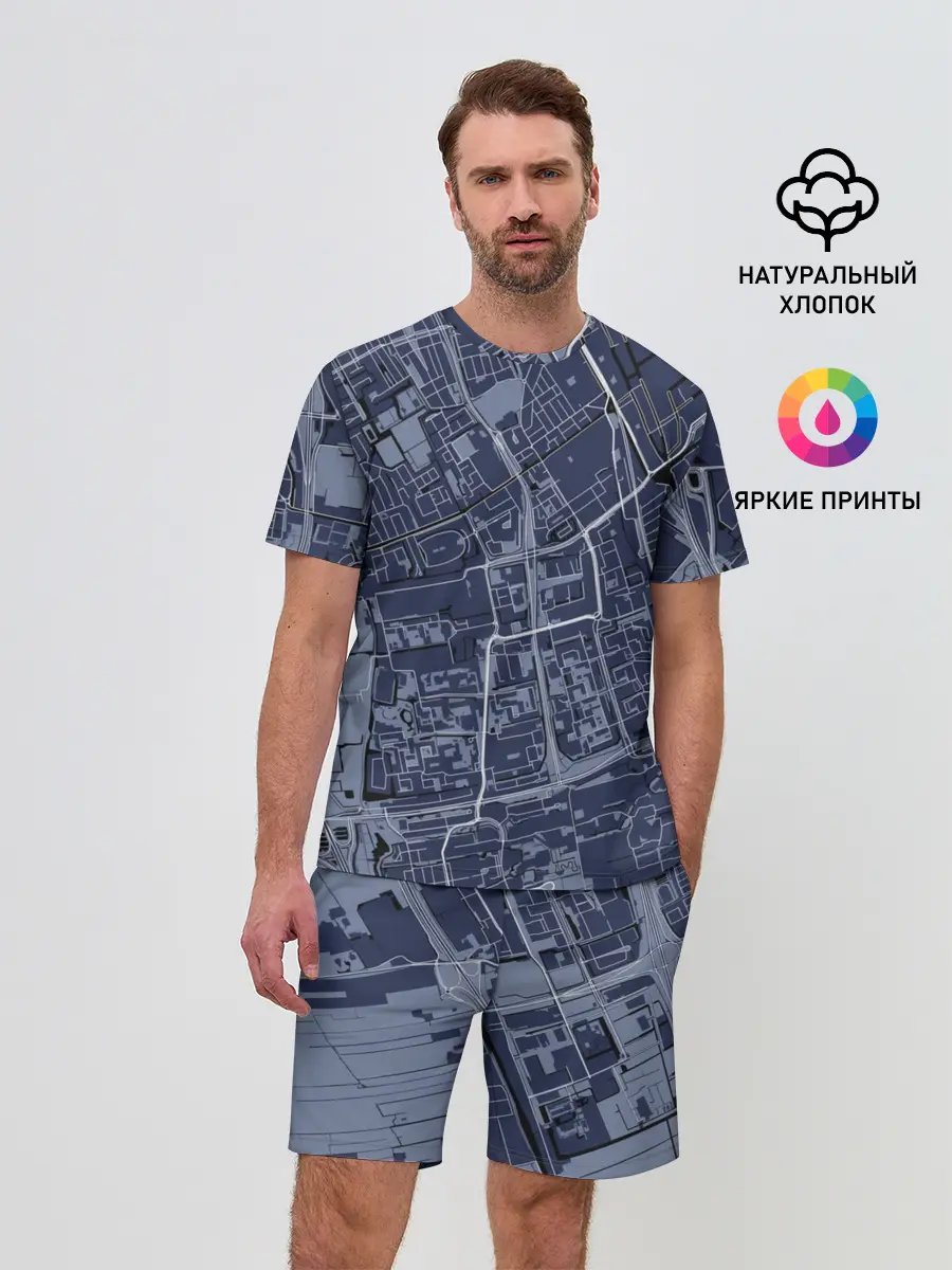 Мужской костюм с шортами / генплан города