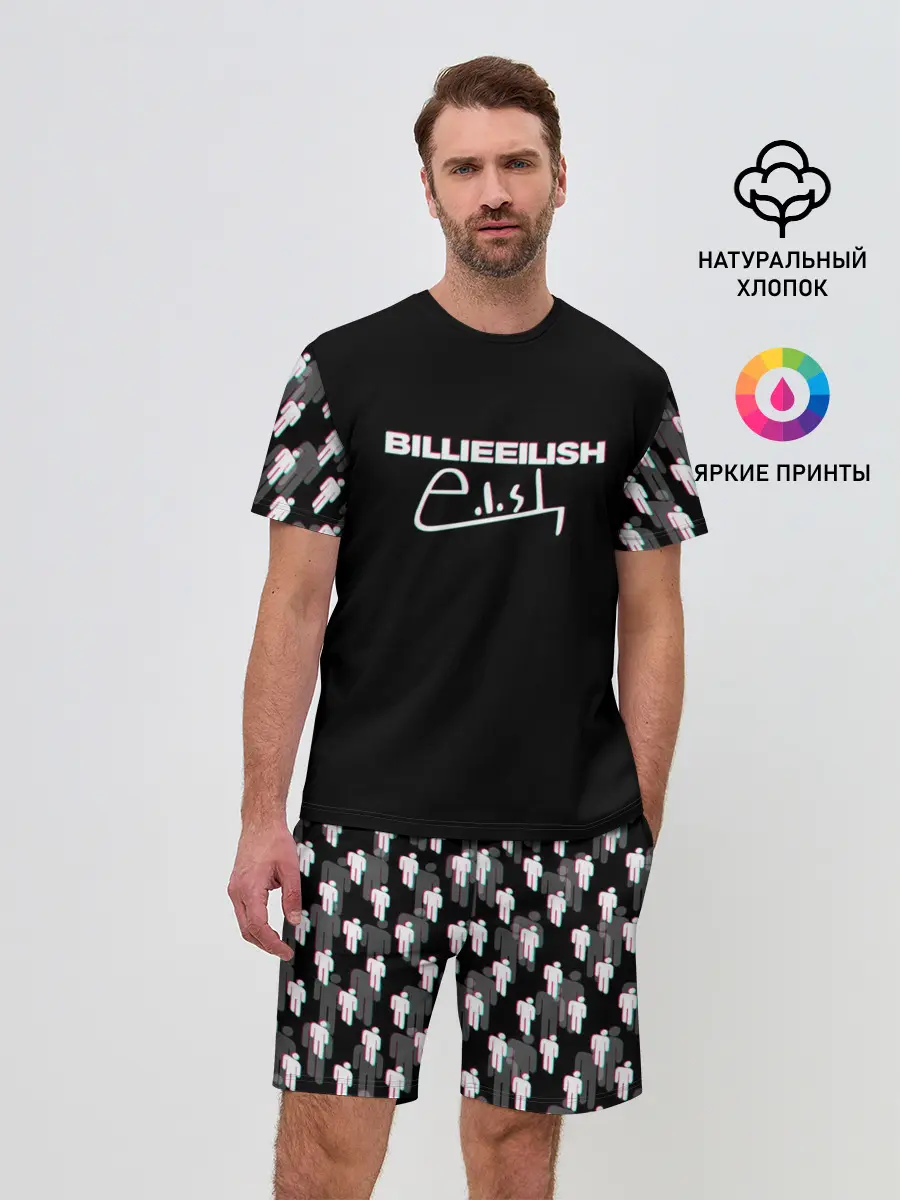 Мужской костюм с шортами / BILLIE EILISH GLITCH