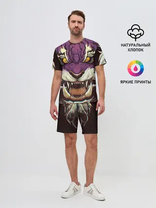 Мужской костюм с шортами / Маска тигра