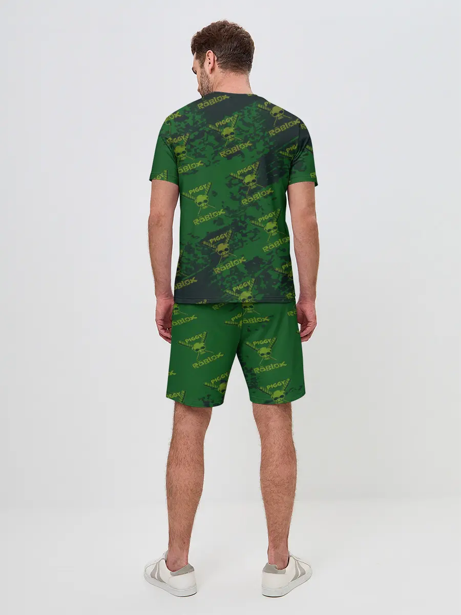 Мужской костюм с шортами / Свинка Пигги из Roblox