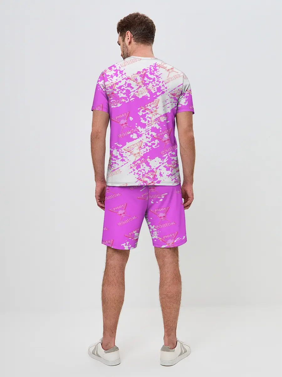 Мужской костюм с шортами / Свинка Пигги из Roblox