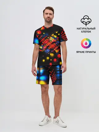 Мужской костюм с шортами / Fractal Digital 3D
