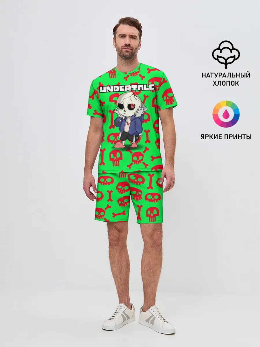 Мужской костюм с шортами / Undertale | Sans