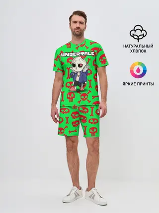 Мужской костюм с шортами / Undertale | Sans