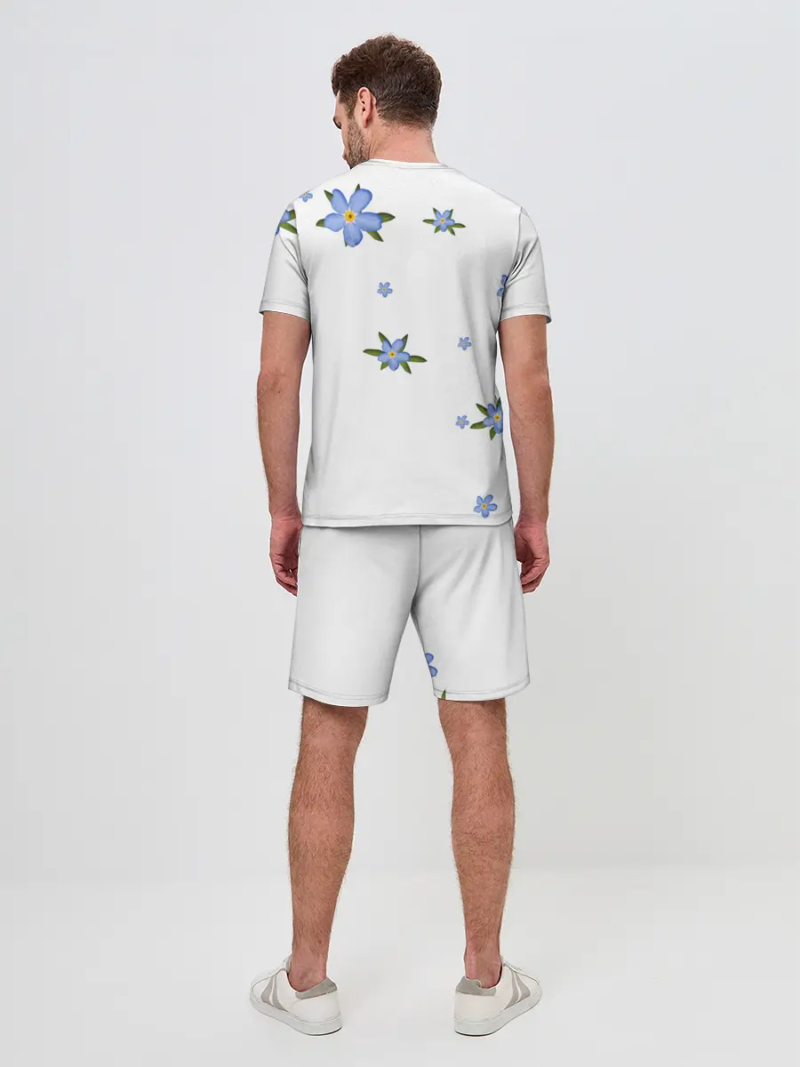 Мужской костюм с шортами / Незабудка