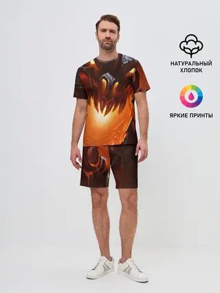 Мужской костюм с шортами / Дракон Лавы