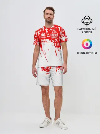 Мужской костюм с шортами / Fortnite