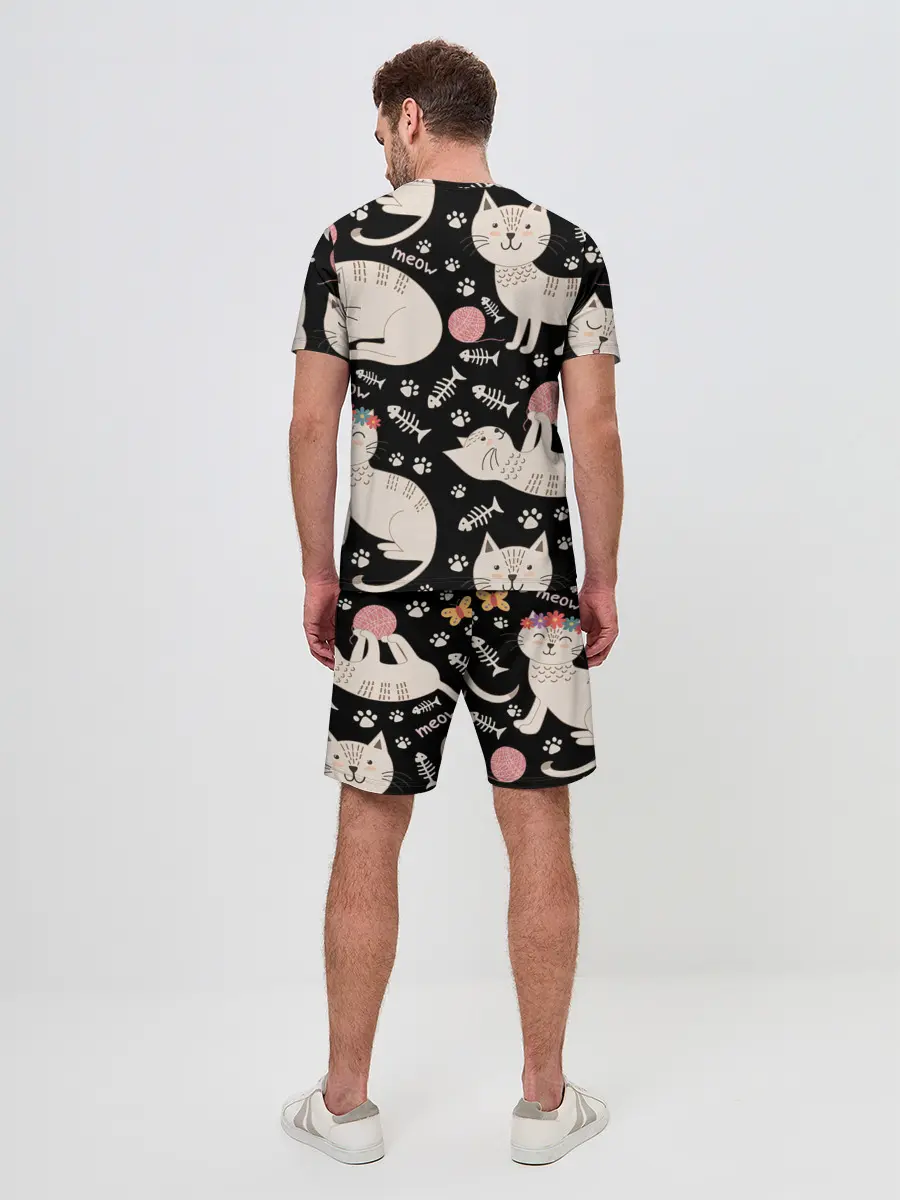 Мужской костюм с шортами / Милые кошечки