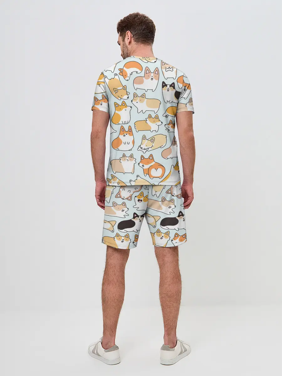Мужской костюм с шортами / Стая корги