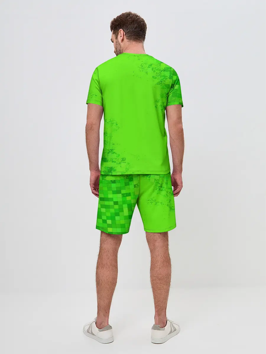 Мужской костюм с шортами / MINECRAFT CREEPER