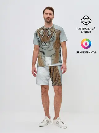 Мужской костюм с шортами / Тигр