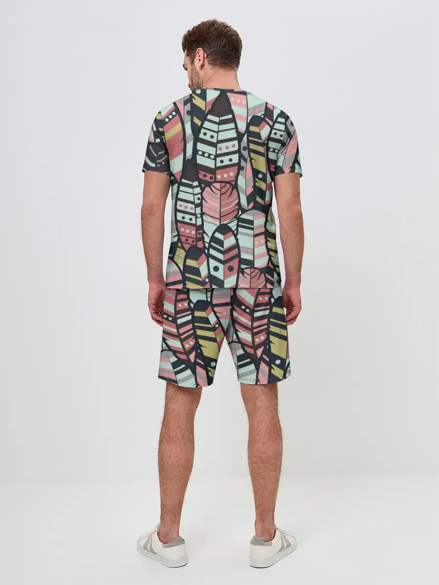 Мужской костюм с шортами / Индейские перья