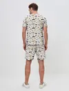 Мужской костюм с шортами / Узор собаки много