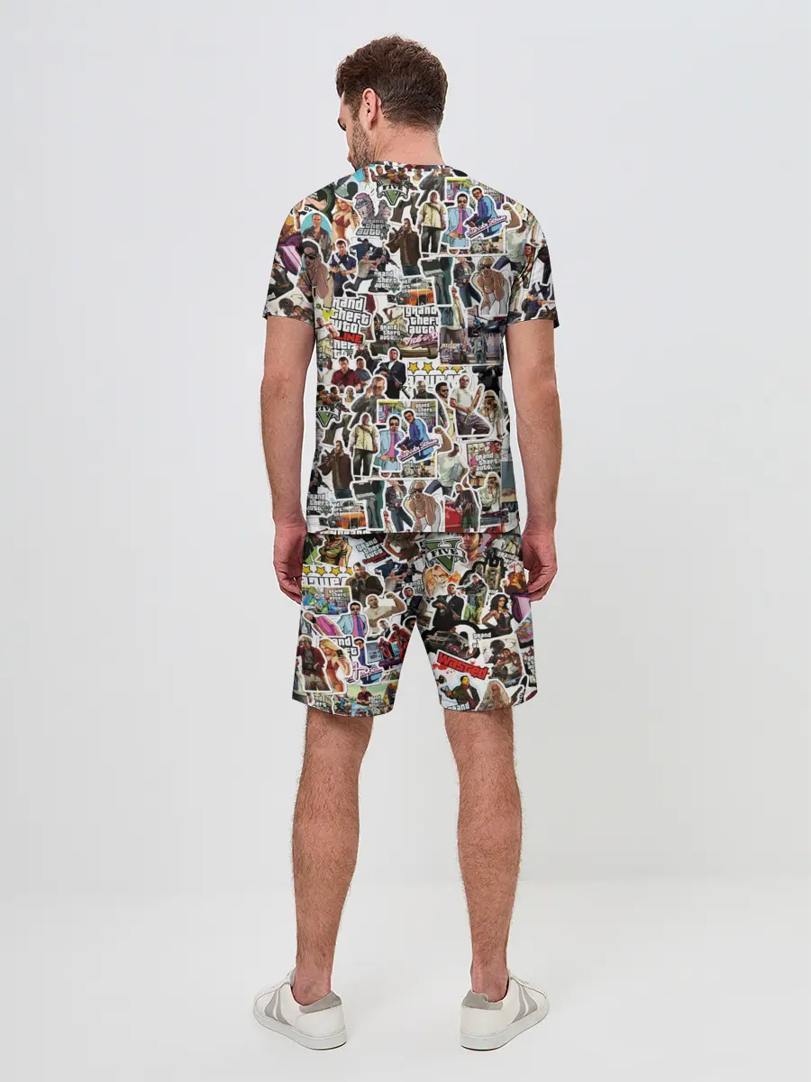 Мужской костюм с шортами / GTA Sticker Bombing