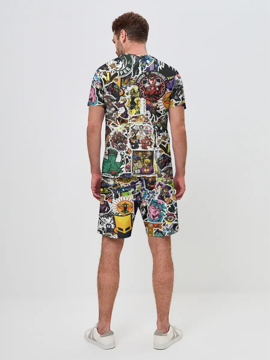 Мужской костюм с шортами / JoJo’s Sticker Bombing