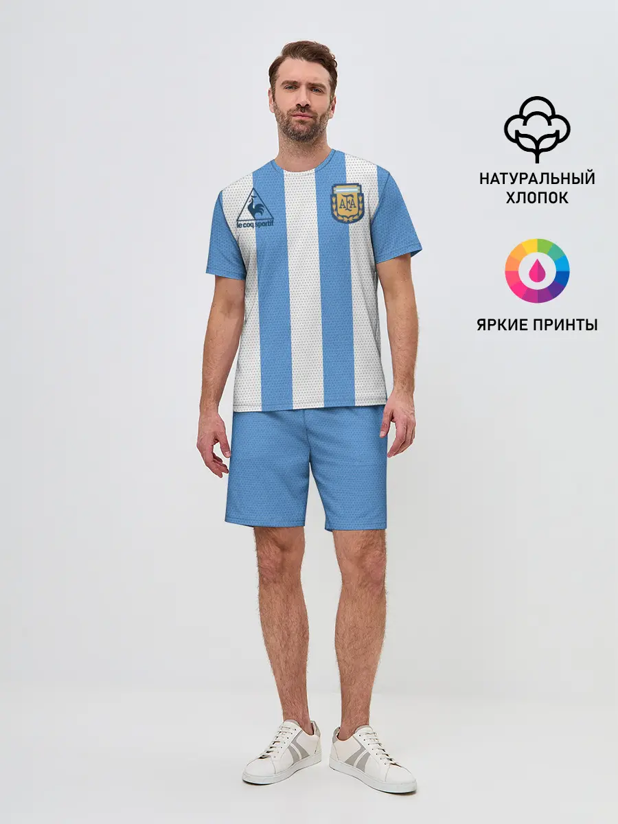 Мужской костюм с шортами / Джерси Марадоны с автографом