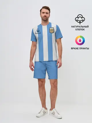 Мужской костюм с шортами / Джерси Марадоны с автографом