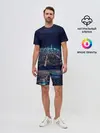 Мужской костюм с шортами / Ночной город