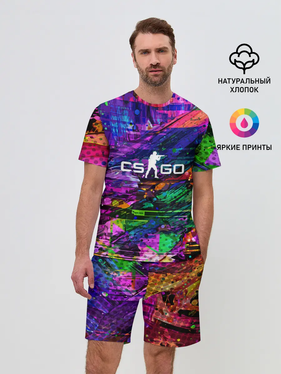 Мужской костюм с шортами / CS GO