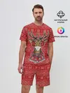 Мужской костюм с шортами / Deer in a medical mask