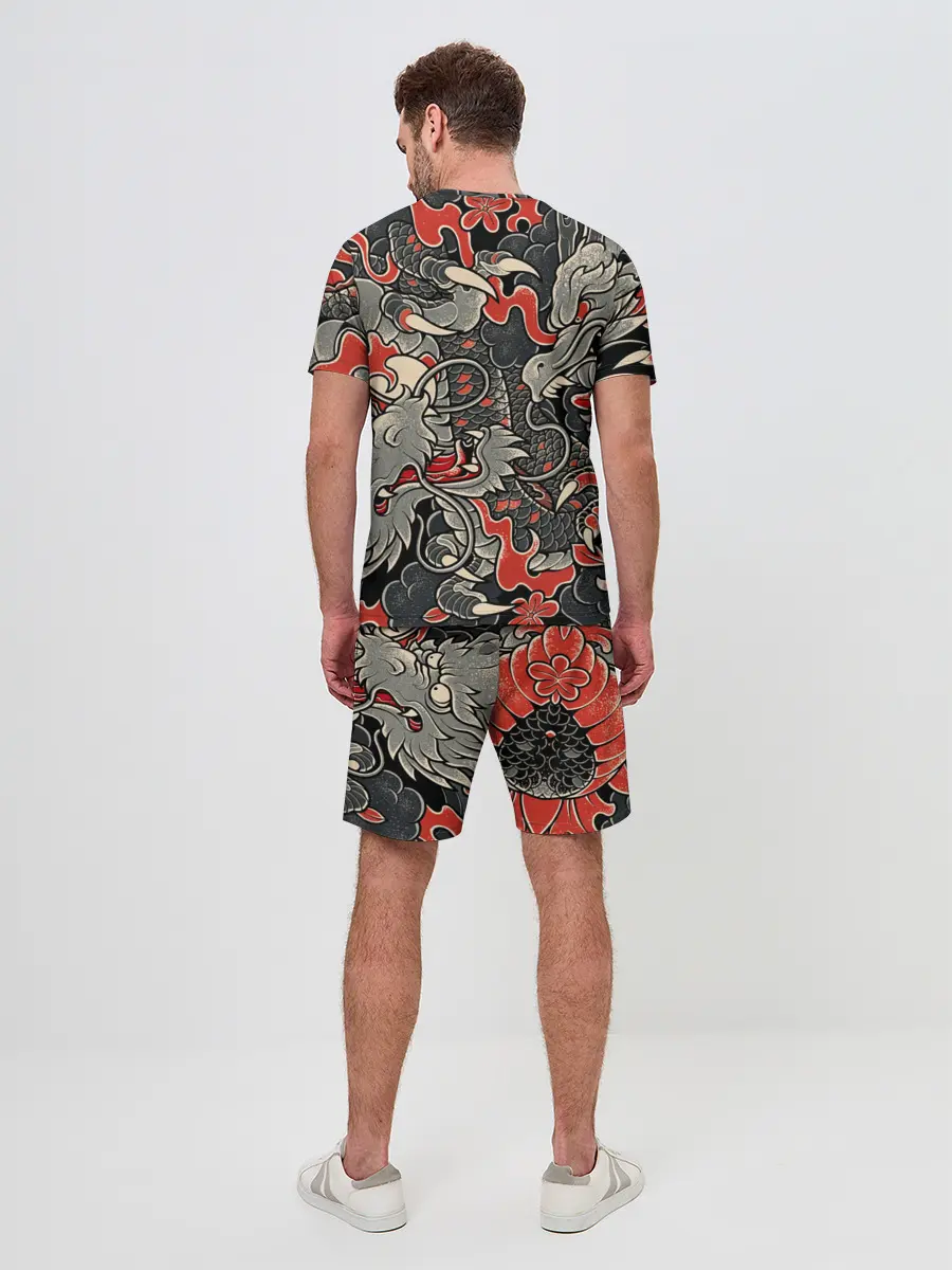 Мужской костюм с шортами / Самурай