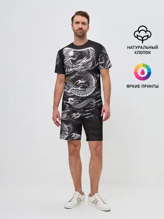 Мужской костюм с шортами / Самурай