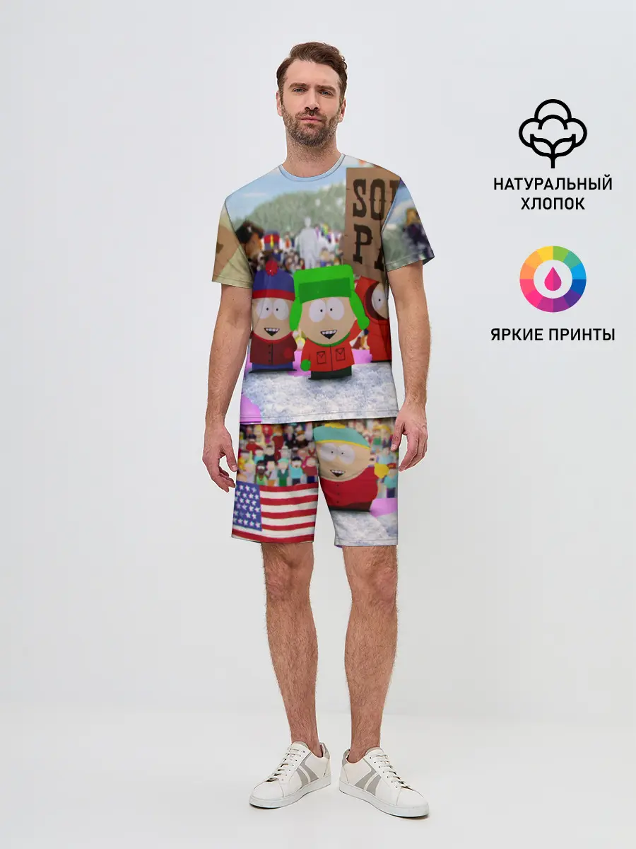 Мужской костюм с шортами / Южный Парк / South Park .