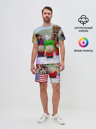 Мужской костюм с шортами / Южный Парк / South Park .