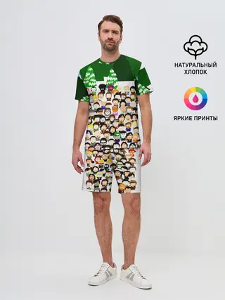 Мужской костюм с шортами / Южный Парк / South Park .