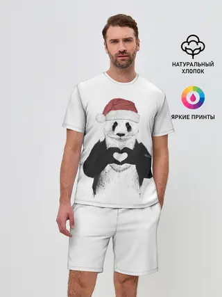 Мужской костюм с шортами / Панда Клаус