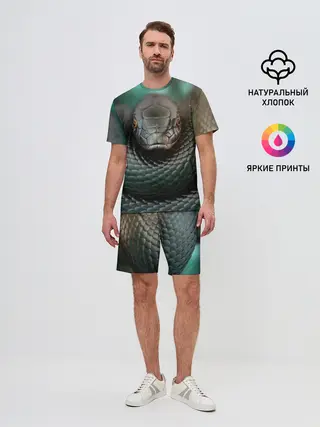 Мужской костюм с шортами / Чёрная мамба