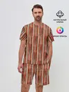 Мужской костюм с шортами / Ритм полос