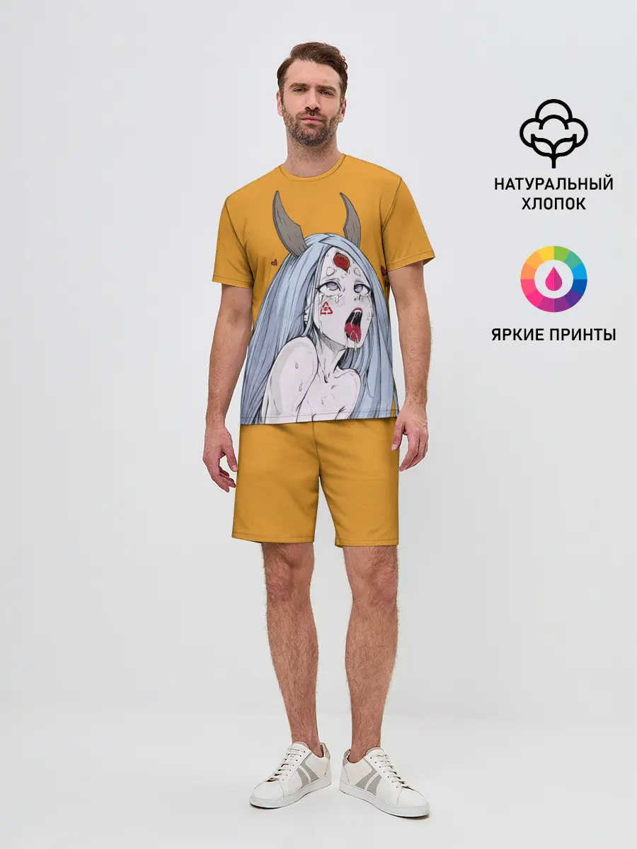 Мужской костюм с шортами / Ahegao Kaguya