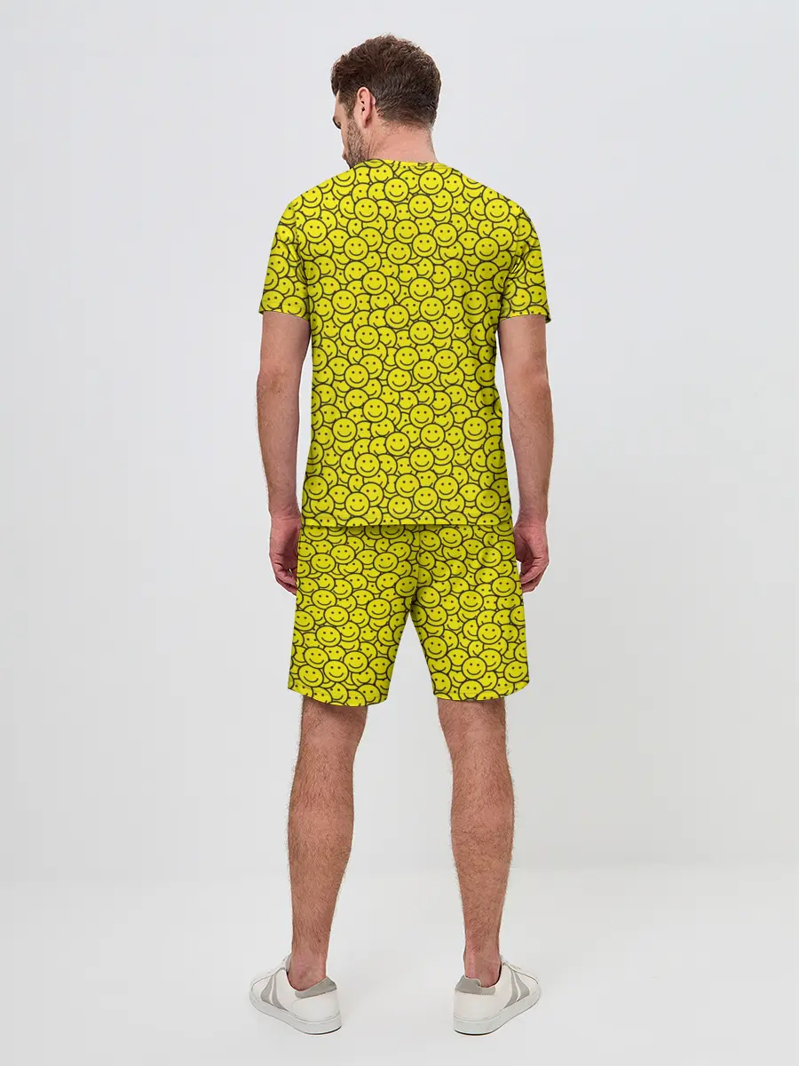 Мужской костюм с шортами / Смайлики