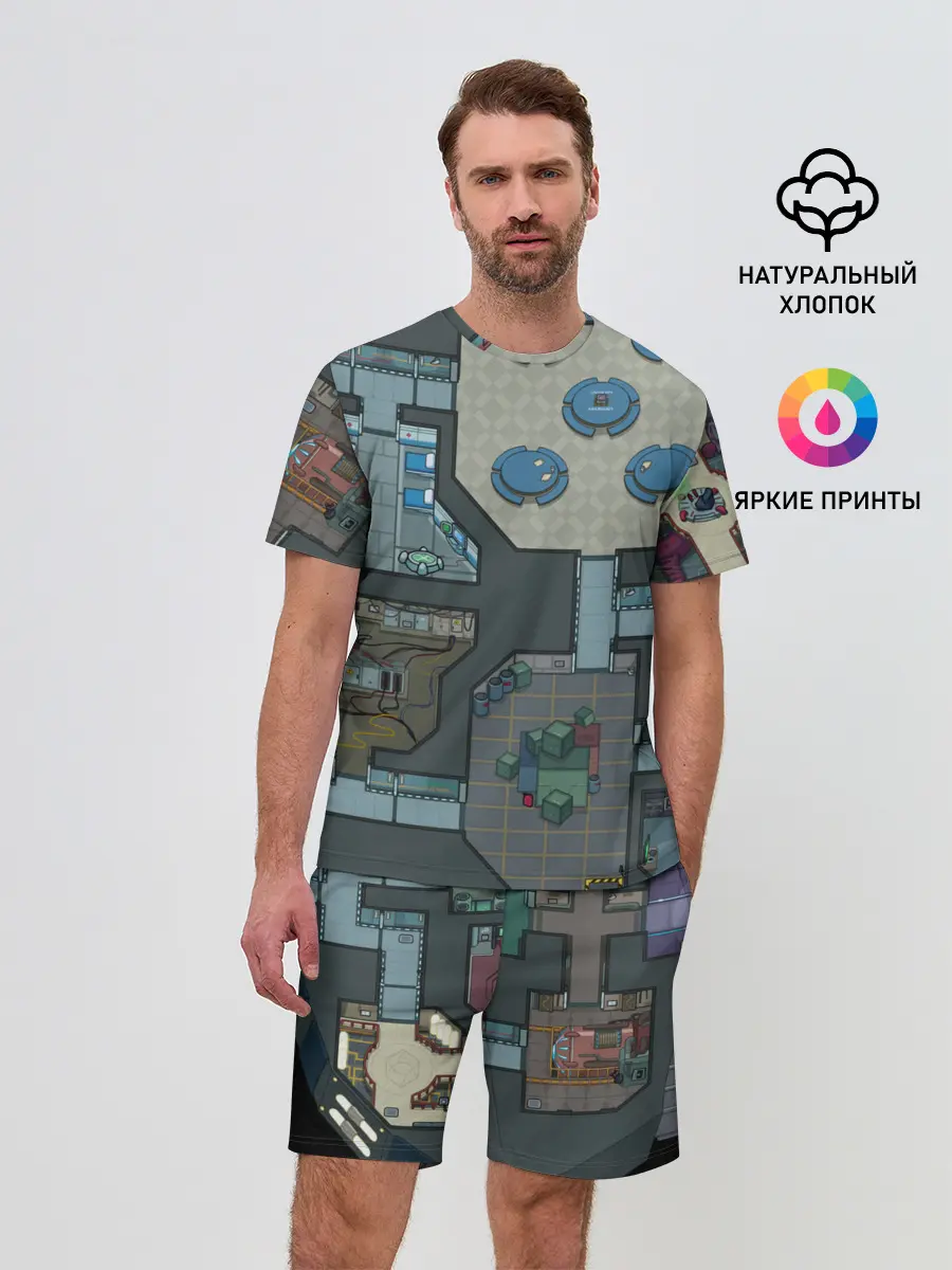 Мужской костюм с шортами / AMONG US - КАРТА