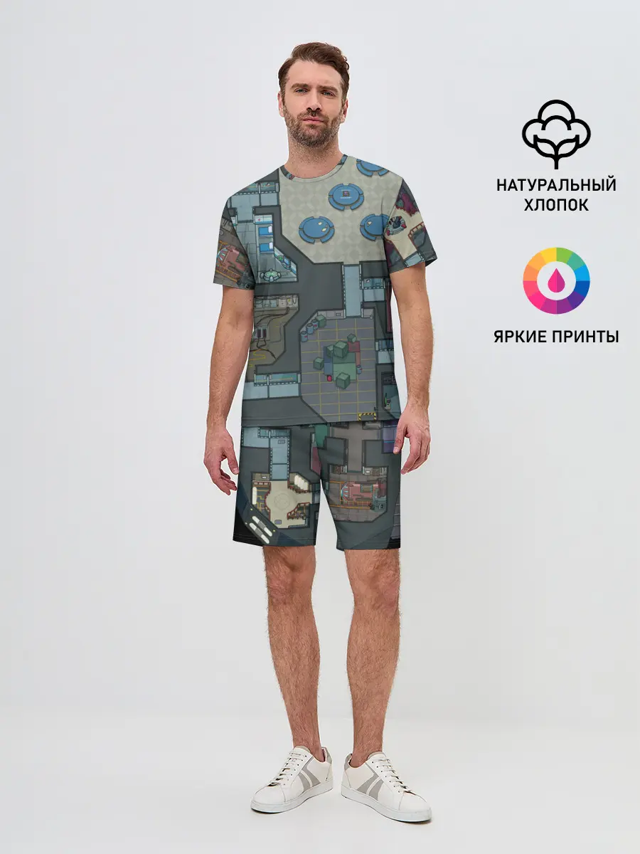 Мужской костюм с шортами / AMONG US - КАРТА