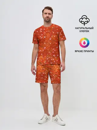 Мужской костюм с шортами / Красная икра