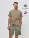 Мужской костюм с шортами / Пейзаж