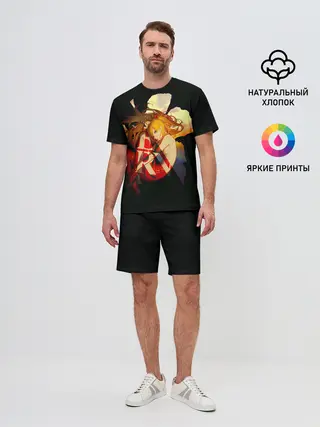 Мужской костюм с шортами / Аска Евангелион Nerv