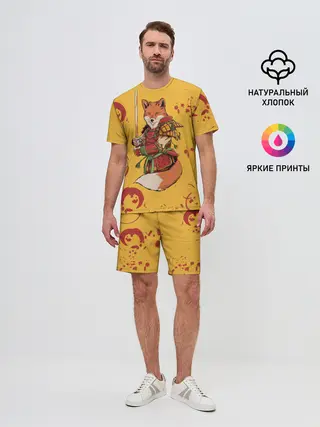 Мужской костюм с шортами / Лис Самурай