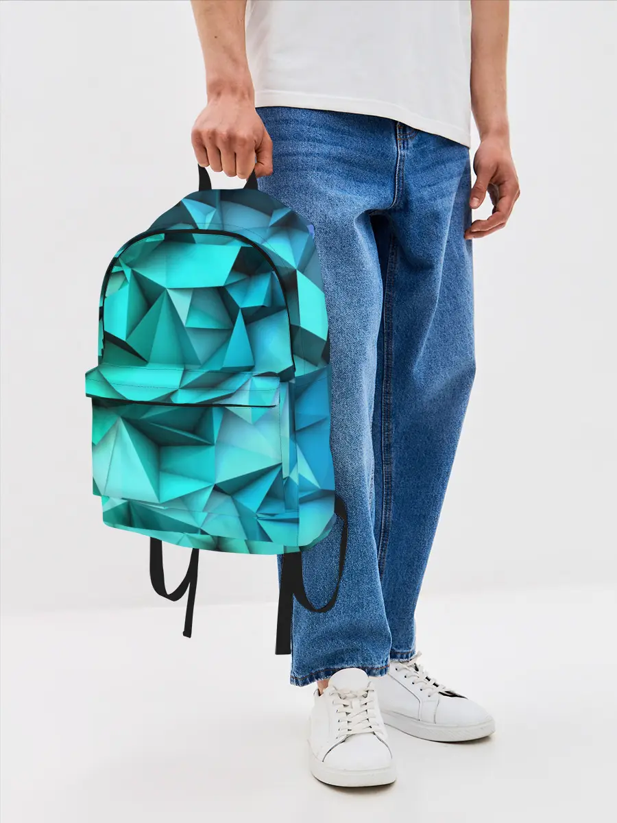 Рюкзак джинсовый / abstraction geometry